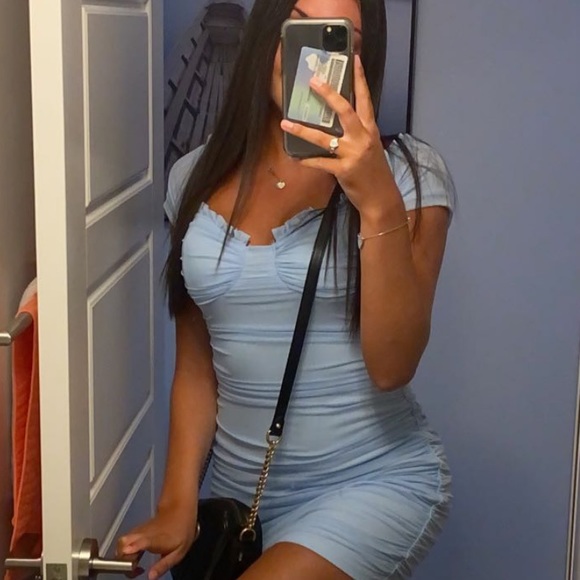 Blue bodycon dress - Picture 2 of 2